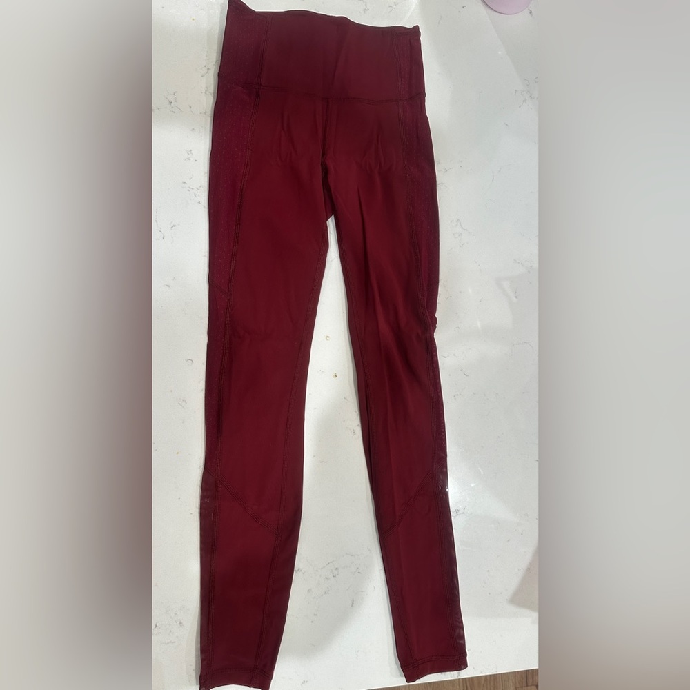 lululemon athletica Burgundy Leggings
